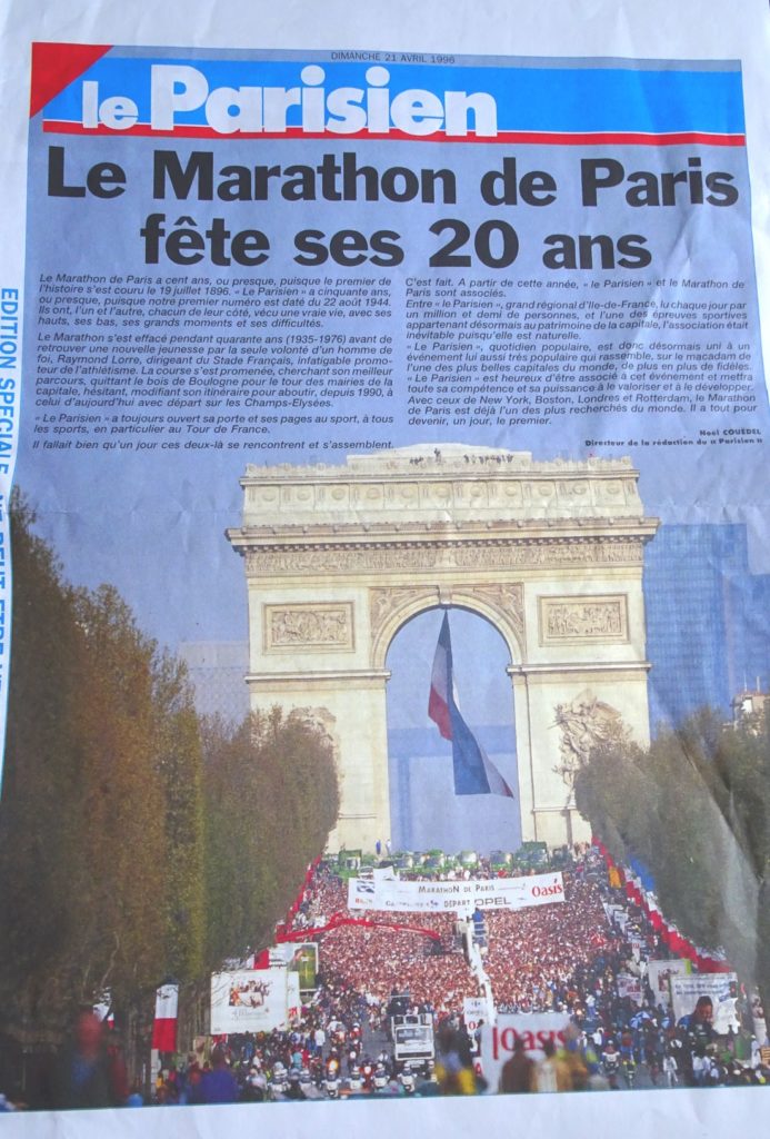 Les 20 ans du marathon de Paris