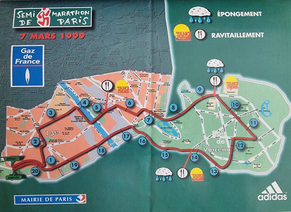 Semi-MarathonParis1999_Parcours