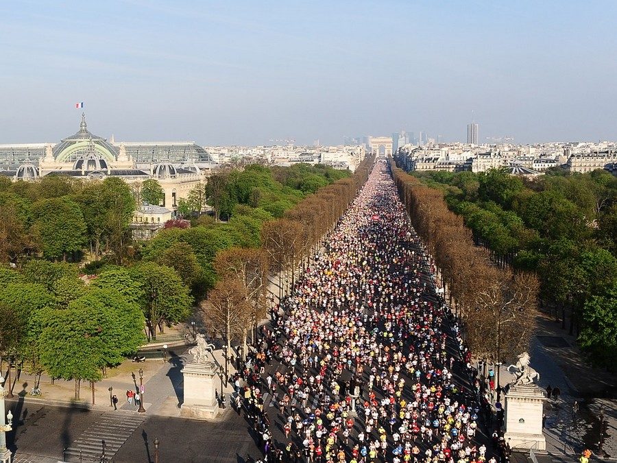 Nouvelles des compétitions à Paris : Le marathon de Paris !