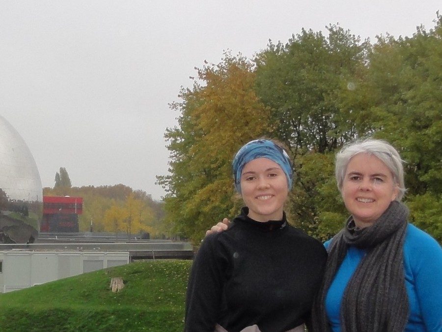 En courant avec Tove et Charlotte sur le canal de l’Ourcq