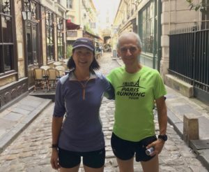 Janice Chung and Jean-Charles of Paris Running Tours