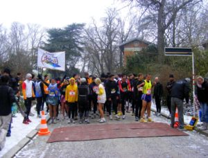 Start of the Valentine’s Day Run 2010 – Snow and Ice