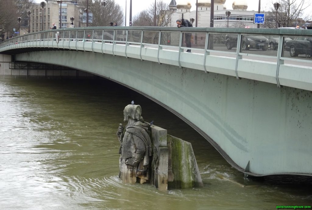 Le zouave du Pont de l'Alma - fin janvier 2018