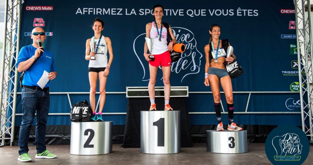 Podium '10 km pour elles' 2017