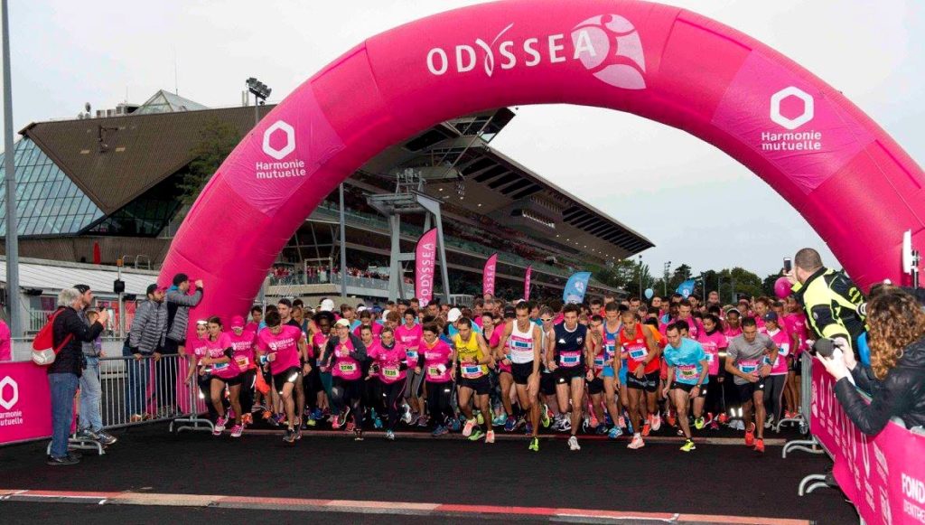 Start of the 10 km Odyssea Paris 2017