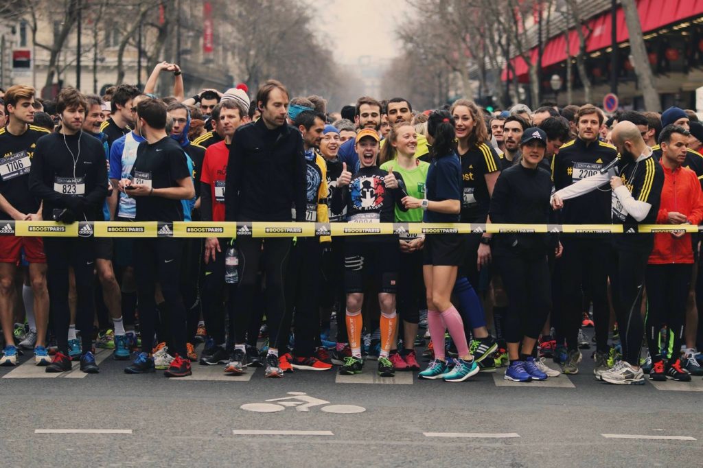 Start of the 10 km du NEUF (of the NINE) 2019