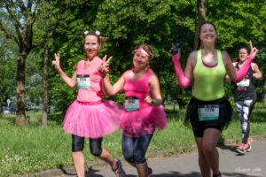 A good atmosphere at the 10 km of the Bois de Boulogne, thank you ladies!