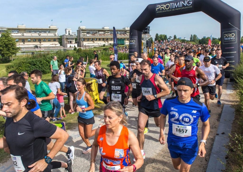 Départ des 10 km de l'Hexagone Paris 2018