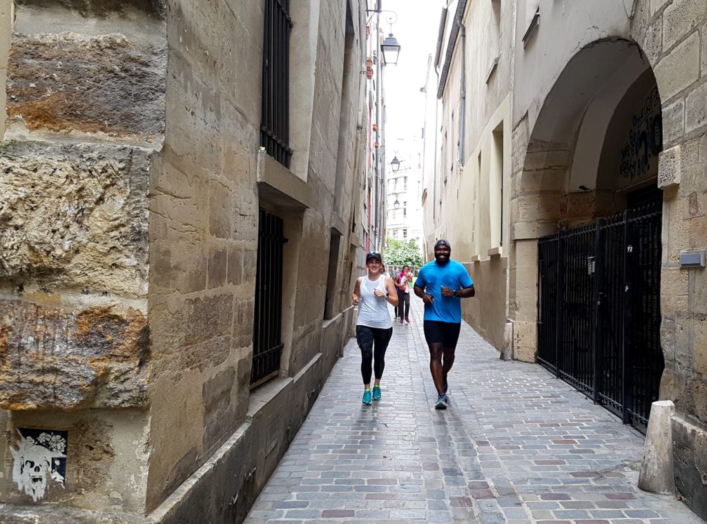 An old narrow street in the Marais