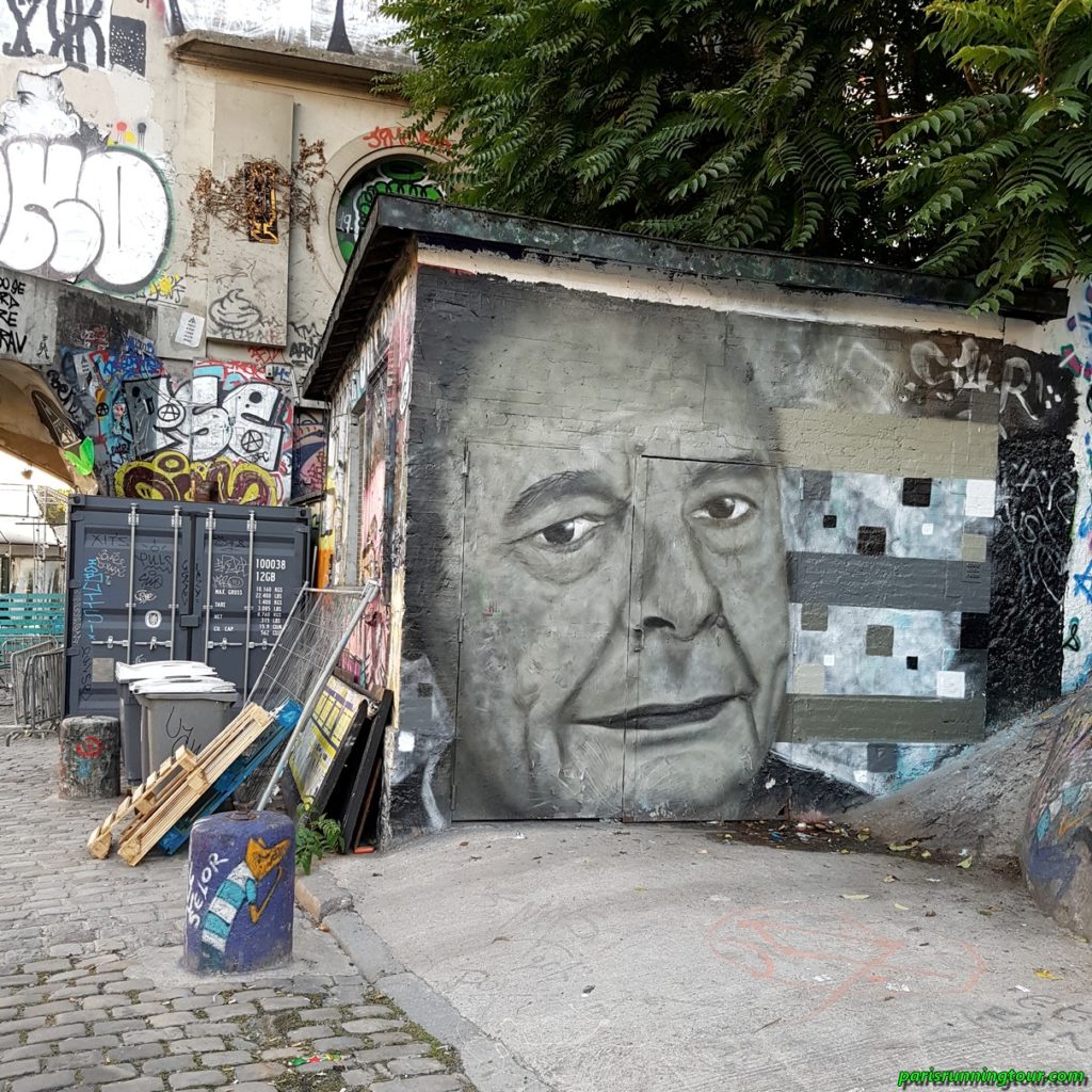 A street-art tribute to the recently deceased president