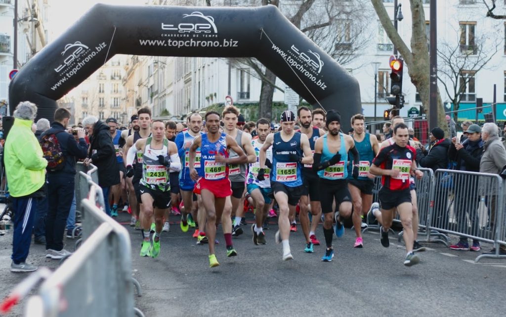 Click on the picture for a larger view Departure of the 10 km of the 14th district 2020, the peloton will quickly be diluted in the streets of the 14th district