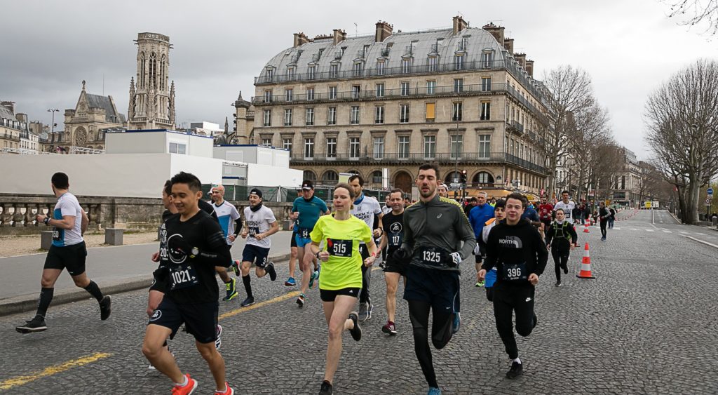 Juste après le départ du 10 km des Étoiles 2020