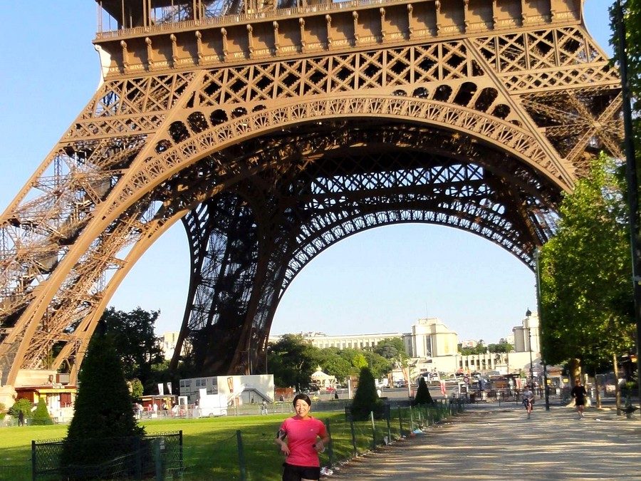 At the Champ de Mars with Janet