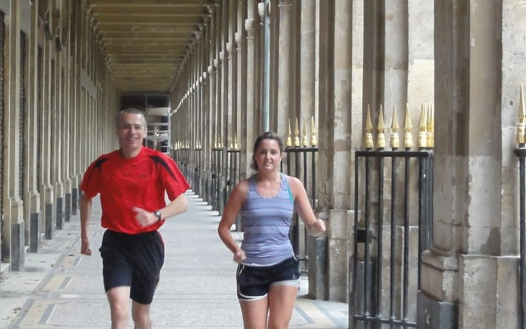 Passing by the Palais Royal with Bill and Emily