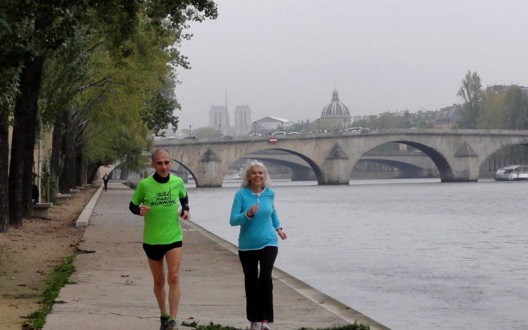 Running in October in Paris