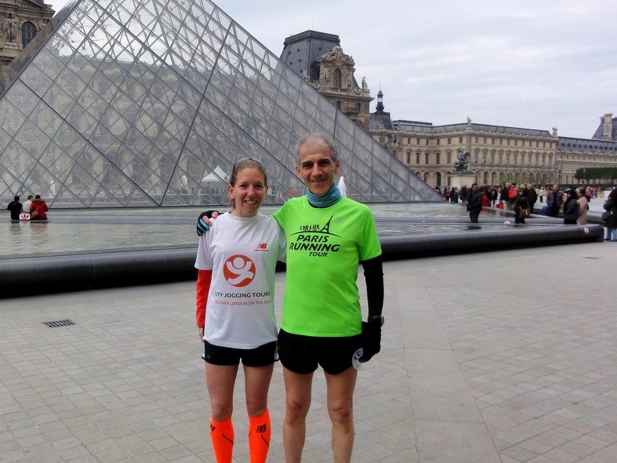 London came to run with Paris ! With Hope from City Jogging Tours of London