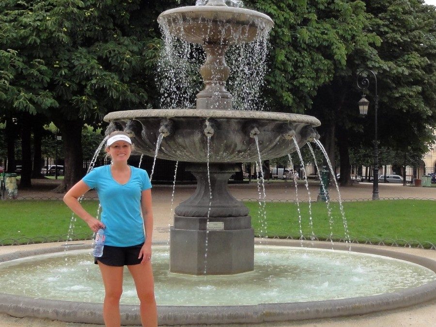 Zigzags from Nation to Trocadero, 11 miles by running in Paris with Anne