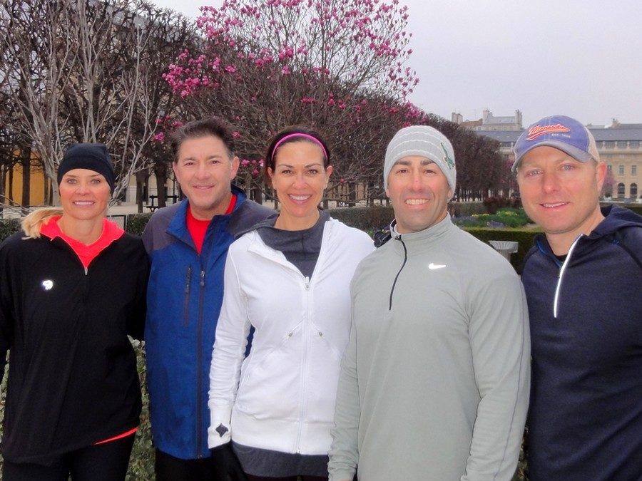 The oldest monument of Paris with Laura, Marni, Peter, Marshall and Jason